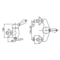 Товар: Смеситель для душа Cezares Elite ELITE-DM-02-Nc Бронза - фото 2 Смеситель для душа Cezares Elite ELITE-DM-02-Nc Бронза — фото 2, Смесители