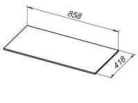 Столешница под раковину Allen Brau Liberty 90 1.330012.M Мрамор — фото 4, Раковины