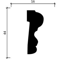 Товар: Молдинг Decor-Dizayn 2000x44x16 мм арт-DD400 - фото 4 Молдинг Decor-Dizayn 2000x44x16 мм арт-DD400 — фото 4, Молдинги