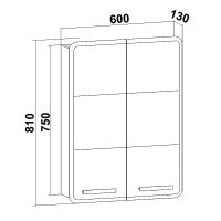 Подвесной шкаф Runo Эрика 60 00-00001131 Белый — фото 3, Шкафы для ванной