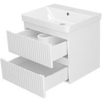 Товар: Тумба с раковиной Brevita Victory 60 УТ000015990 подвесная Белая матовая - фото 3 Тумба с раковиной Brevita Victory 60 УТ000015990 подвесная Белая матовая — фото 3, Мебель для ванной