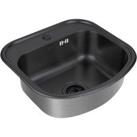 Кухонная мойка ZorG PVD Grafit 47 SZR 4749 GRAFIT Графит — фото 1, Кухонные мойки