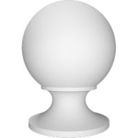 Крышка шар Европласт 4.77.101 179x230x179 мм — фото 1, Фасадный декор