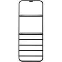 Электрический полотенцесушитель Black&White Universe N-337В 40х101 337BN с полкой Черный матовый — фото 1, Электрические полотенцесушители