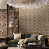 Обои Emiliana Parati Valentin Yudashkin 5 86021 Винил на флизелине (1,06*10,05) Красный/Золото, Мрамор — фото 2, Обои для стен