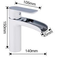 Смеситель для раковины Gappo G48 G1048-8 Белый Хром — фото 11, Смесители