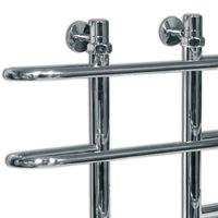 Водяной полотенцесушитель Ника Mix Вираж 80x50 Хром — фото 3, Водяные полотенцесушители