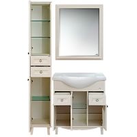 Тумба с раковиной Misty Шармель 80 УТ000001877 Бежевая — фото 8, Мебель для ванной