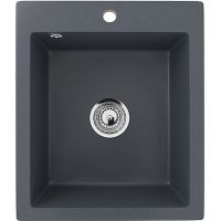 Кухонная мойка Ulgran Classic U-404-343 Антрацит — фото 1, Кухонные мойки