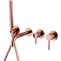 Смеситель для ванны Abber Wasser Kreis AF8130RG Розовое золото — фото 1, Смесители