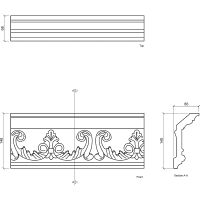Карниз Европласт 1.50.163 2000x148x68 мм — фото 4, Карнизы