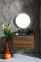 Тумба под раковину Boheme Armadi Art Vallessi 80 837-080-D подвесная Dark Oak — фото 3, Мебель для ванной