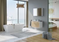 Товар: Тумба под раковину Aqwella 5 Stars Маями 100 MAI0110 подвесная Белая Дуб сонома - фото 3 Тумба под раковину Aqwella 5 Stars Маями 100 MAI0110 подвесная Белая Дуб сонома — фото 3, Тумбы под раковину