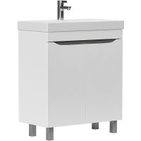 Тумба под раковину Volna Lake 70.2D tnLAKE70.2D-01 Белая — фото 1, Тумбы под раковину