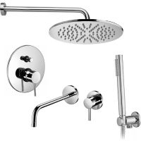 Комплект смесителей Paffoni Light KITLIG015CR006 Хром — фото 1, Готовые комплекты для ванной комнаты