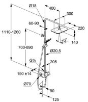 Товар: Душевая система Kludi Cockpit Explorer 8005005-00 с термостатом Хром - фото 9 Душевая система Kludi Cockpit Explorer 8005005-00 с термостатом Хром — фото 9, Душевое оборудование. Душевая программа
