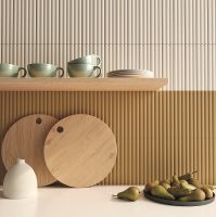 Керамическая плитка DNA Tiles Match Curved Chalk Gloss настенная 6,25х25 см — фото 2, Керамическая плитка