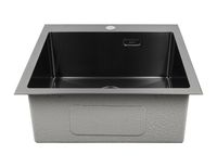 Кухонная мойка Kaiser 54 KSM-5455 Вороненая сталь — фото 2, Кухонные мойки