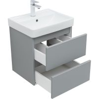 Тумба под раковину Aquanet Вега 50 329600 подвесная Мисти грин — фото 9, Тумбы под раковину