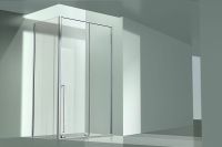 Душевой уголок Allen Brau Fantasy 160x80 3.11010.00 + 3.11011.00 профиль Хром стекло прозрачное — фото 5, Прямоугольные душевые уголки