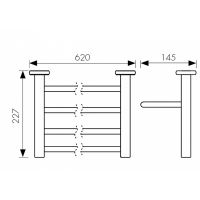 Полка для полотенец Kaiser KH-4709 Бронза — фото 2, Полки для полотенец