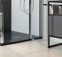 Душевая дверь Allen Brau Priority 140 3.31010.00 профиль Хром стекло прозрачное — фото 4, Душевые двери в нишу