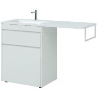 Тумба под раковину Aquanet Токио 130 239291 Белая — фото 1, Тумбы под раковину