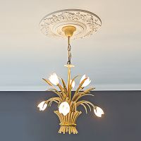 Розетка потолочная Европласт 1.56.020 260x32x260 мм — фото 2, Розетки потолочные