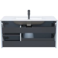 Тумба с раковиной Iddis Edifice 100 EDI10B0i95K подвесная Голубая — фото 5, Мебель для ванной