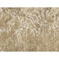 Панно Zambaiti Parati Satin Flowers IV Z66877 Винил на флизелине (3*5,1) Бежевый/Коричневый, Цветы — фото 1, Обои для стен