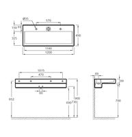 Товар: Раковина Jacob Delafon Terrace 120 EXB9112-00 с подсветкой - фото 6 Раковина Jacob Delafon Terrace 120 EXB9112-00 с подсветкой — фото 6, Раковины