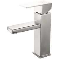 Смеситель для раковины Ростовская Мануфактура Сантехники SUS125-001F Нержавеющая сталь — фото 1, Смесители