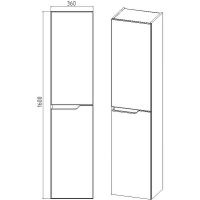 Товар: Шкаф пенал VIANT Куба 36 R VKUB360-PENR подвесной Белый - фото 5 Шкаф пенал VIANT Куба 36 R VKUB360-PENR подвесной Белый — фото 5, Мебель для ванной