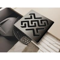 Душевой трап Berges Platz Antik 100x100 090160 с решеткой Хром матовый — фото 3, Трапы для душа