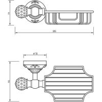 Товар: Полка корзина Migliore Cristalia 16845 Золото с кристаллом Swarovski - фото 2 Полка корзина Migliore Cristalia 16845 Золото с кристаллом Swarovski — фото 2, Полки для ванной и душа