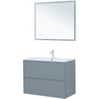 Тумба под раковину Aquanet Арт 90 313276 подвесная Мисти грин — фото 8, Тумбы под раковину