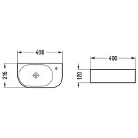Раковина Vincea 40 R VBS-506R Белая — фото 3, Мини-раковины