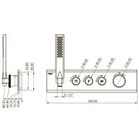 Товар: Смеситель для душа Teska Shine SH3009 с термостатом Розовое золото - фото 2 Смеситель для душа Teska Shine SH3009 с термостатом Розовое золото — фото 2, Смеситель для душа