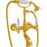Смеситель для ванны Rav Slezak Morava retro MK560.5/2Z Золото — фото 1, Смесители