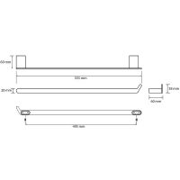 Полотенцедержатель Bemeta Organic 157104361 Хром — фото 3, Полотенцедержатели