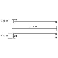 Товар: Полотенцедержатель WasserKRAFT Tauber K-64431 поворотный Никель - фото 4 Полотенцедержатель WasserKRAFT Tauber K-64431 поворотный Никель — фото 4, Полотенцедержатели