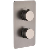 Смеситель для душа Boheme Cell 134-2-GM с термостатом Оружейная сталь — фото 1, Смесители