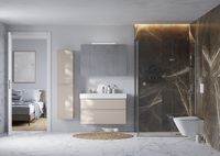 Зеркальный шкаф Roca Oleta 100 A857648515 с подсветкой Капучино — фото 3, Мебель для ванной