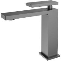 Смеситель для раковины Vincea Dice VBF-2DS1GM Вороненая сталь — фото 1, Смесители для раковины