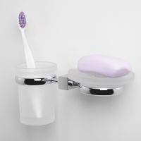 Товар: Стакан для зубных щеток с мыльницей WasserKRAFT Lippe Хром арт-K-6526 - фото 2 Стакан для зубных щеток с мыльницей WasserKRAFT Lippe Хром арт-K-6526 — фото 2, Стаканы для зубных щеток