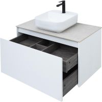 Тумба под раковину Aquanet Nova Lite 90 242257 подвесная Белая — фото 12, Тумбы под раковину