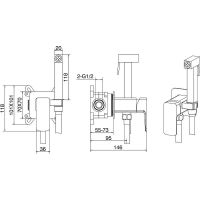 Товар: Гигиенический душ со смесителем Allen Brau Infinity 5.21005-31 Черный матовый - фото 7 Гигиенический душ со смесителем Allen Brau Infinity 5.21005-31 Черный матовый — фото 7, Душевое оборудование. Душевая программа