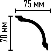 Карниз Decomaster 96260 2400x70x75 мм — фото 3, Карнизы
