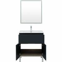 Тумба под раковину Aquanet Алвита New 70 303900 Антрацит — фото 7, Тумбы под раковину