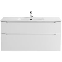 Тумба под раковину BelBagno Etna-H60 120 ETNA-H60-1200-2C-SO-BL-P подвесная Bianco Lucido — фото 1, Тумбы под раковину